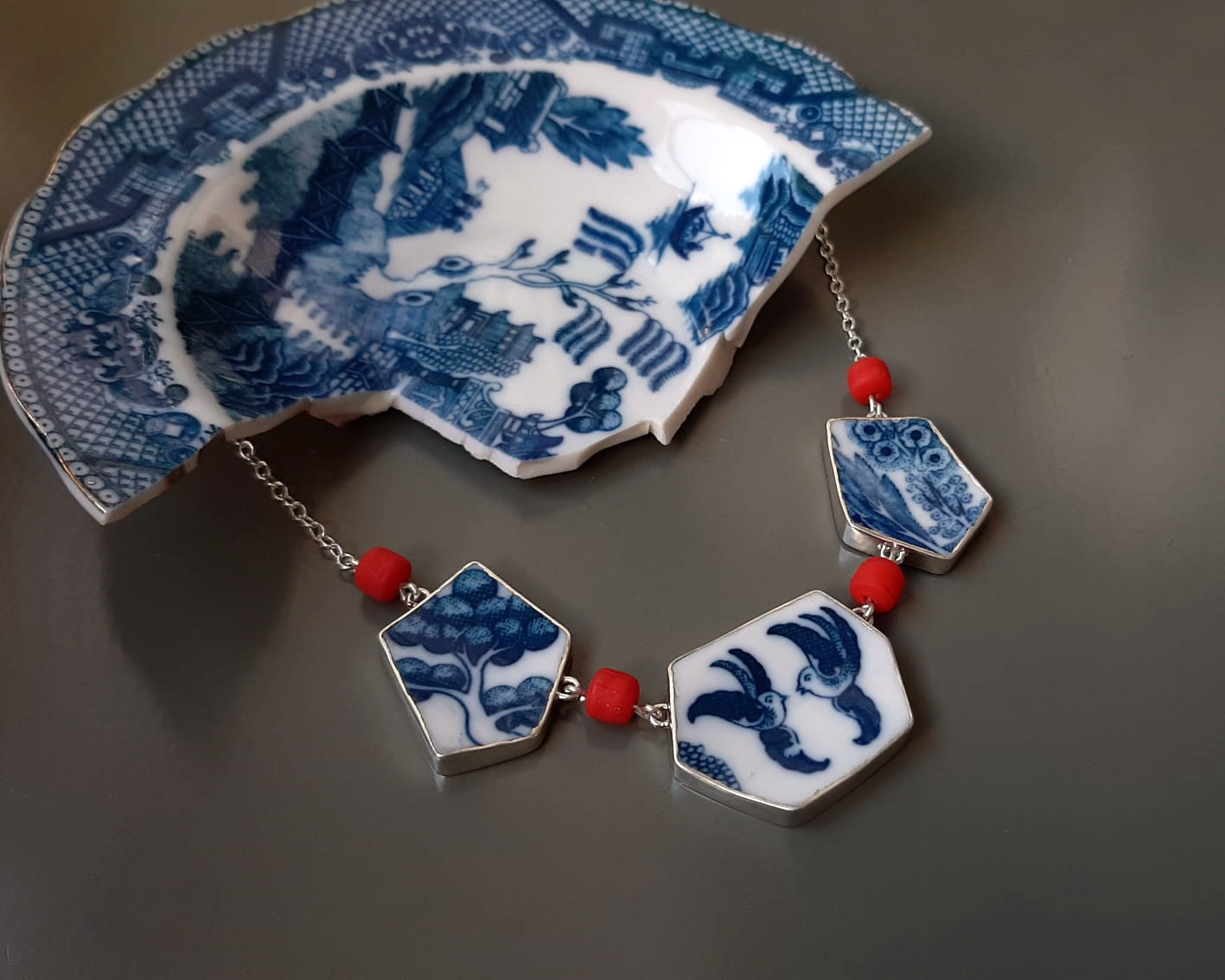 Chella drie keramiek ketting