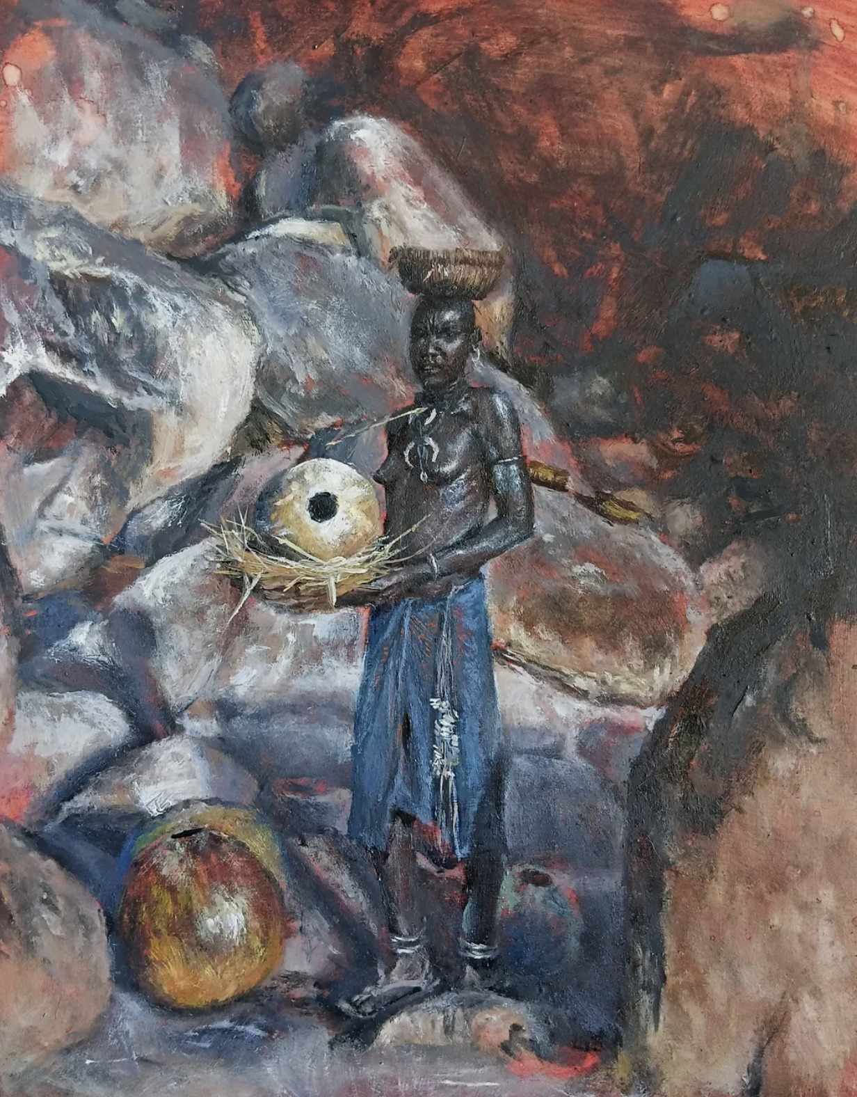 Study of Duk woman in Kordofan