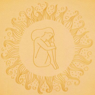 Anthotype print of the sky series