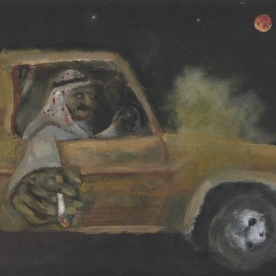 Blood moon night drive