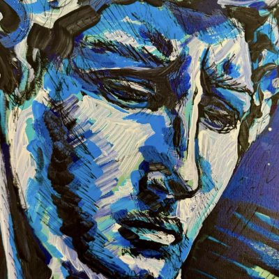Blue man