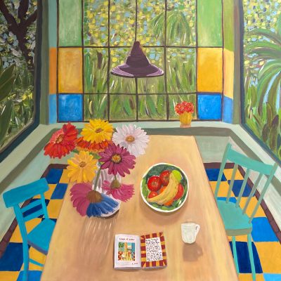 Boceto del cerro en una tarde de otono