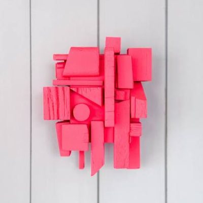 Bold Neon wood Assemblage