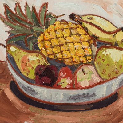 Fruit bowl with pineapple