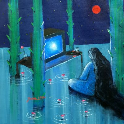 In front of the TV, I find my emotions, and I see what is happening to me