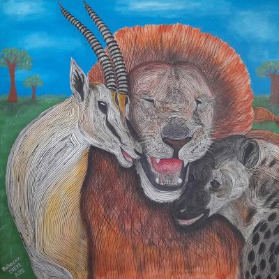 Le lion il est heureux mais apres hum