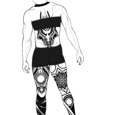 Male Standing Back Pose