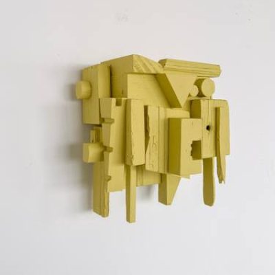Yellow Abstract Sculpture