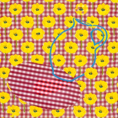 Yellow Tulips with Blue Vase